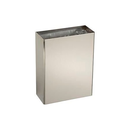 Bobrick Bobrick ClassicSeries Stainless Steel Wall Mount Trash Can, 625 Gallon B-279